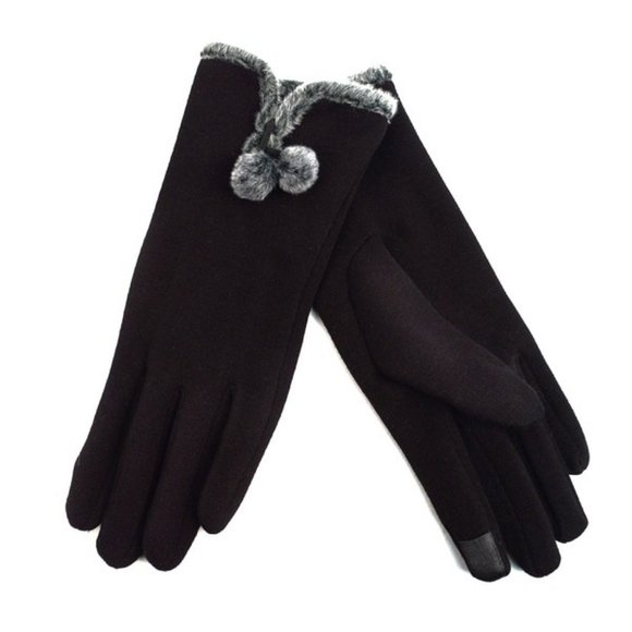 Fashion Capsule Accessories - Touch Screen Fleece Lining Gloves